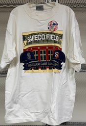 Seattle Mariners Safeco Field Inaugural Game July 15, 1999 T- Shirt Size X-large