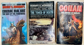 Ace Science Fiction & Bantam Books, Conan Series, Andrew Offutt, Vintage Science Fiction Books