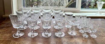 23 Pieces Of Crystal Stemware