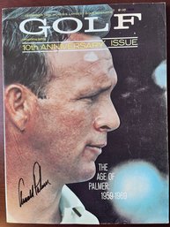 Arnold Palmer Autographed Golf Magazine 10th Anniversay Issue