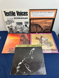 Lot Of 5 Vintage Folk Albums
