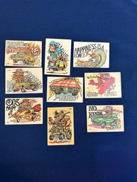 Nine Vintage Odd Rods Cards