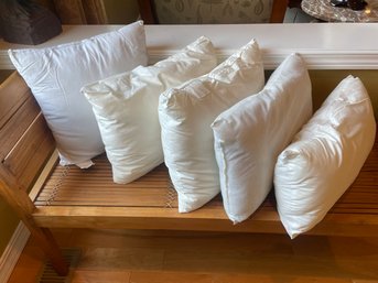 Lot Of 5 Throw Pillow Forms ~ Various Sizes