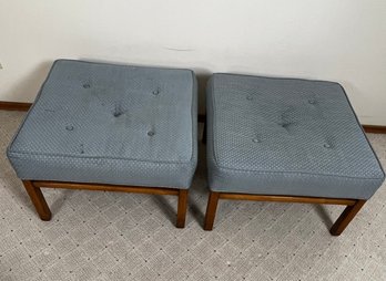 Set Of 2 Vintage Mid Century Upholstered Chaises *Local Pick-Up Only*