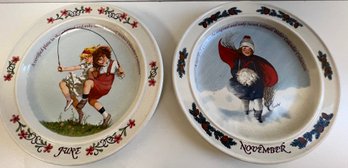 Collector Plates By Sarah Stilwell Weber Month Collection