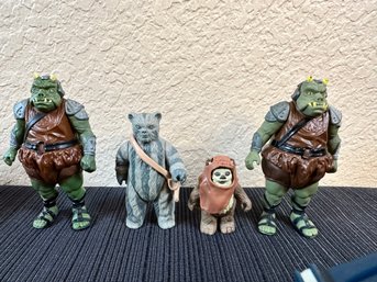 Lot Of 4 Star Wars Figures Ewok