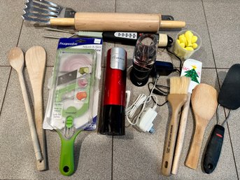 Lot Of Misc Kitchen Utensils: Wine Openers And More