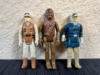 Three Star Wars Figures Chewbacca