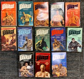 Doc Savage Vintage Science Fiction Novel 1-12 Series