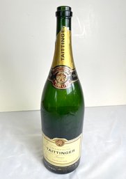Vintage Large Empty Three Liters Taittinger Champagne Bottle