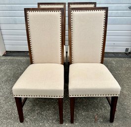 Cost Plus Set Of 4 Beige Dining Room Chairs