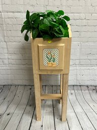 Wood Plant Stand