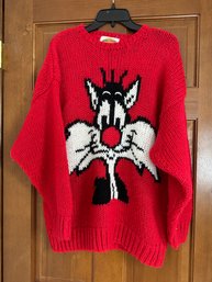 Looney Tunes Sylvester The Cat L Sweater
