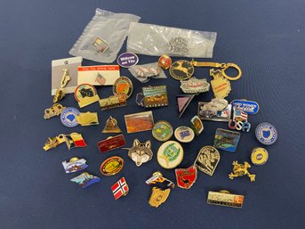 Lot Of Miscellaneous Pins, Incl. Political And State Parks