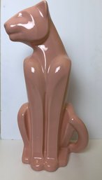 Large Haeger Ceramic Pink Cat