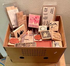 Large Lot Of Craft Stamps