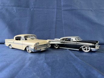 Jada Toys 57 Belair Coupe And 58 Impala Coupe.