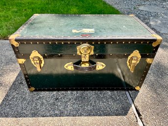 Green Steamer Trunk