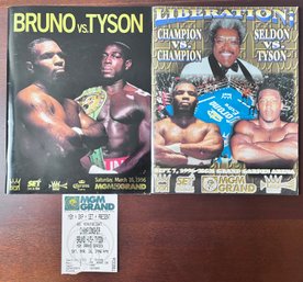 2 Programs And 1 Ticket For Tyson Vs Bruno.