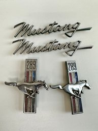 Four Ford Mustang 289 Badges