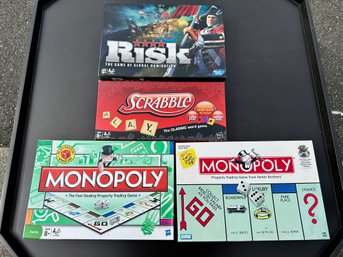 Lot Of 4 Games Monopoly Risk And Scrabble