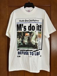 Mariners NOS Refuse To Loose T Shirt L