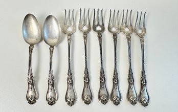 Lot Of Sterling Forks And Spoons Monogramed