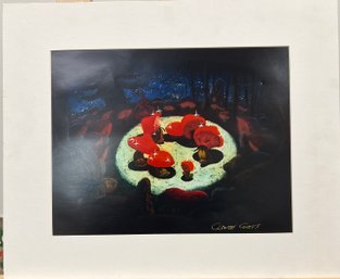 Claude Coats Signed Disney Print.