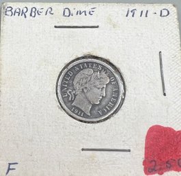 1911-D Barber Dime