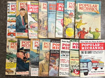 Lot Of 16 Vintage Popular Mechanics Magazines