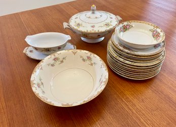 16 Pieces Of Floral China