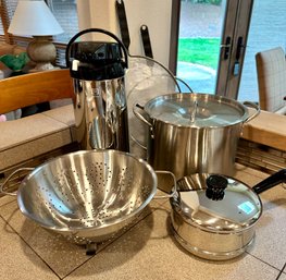 Lot Of Kitchen Pots And Other Kitchen Items