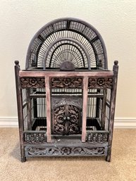 Vintage Wooden Bird Cage