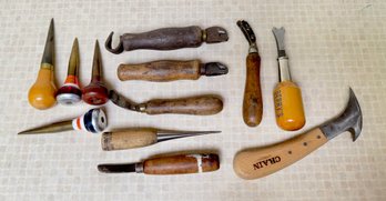 Lot Of Carving And Leather Tools