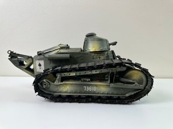 Metal French Tank Unknown Maker