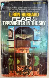 L. Ron Hubbard, Fear & Typewriter In The Sky, Popular Library, Vintage Science Fiction Book