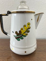 Georges Briard Coffee Pot With Stem And Basket.