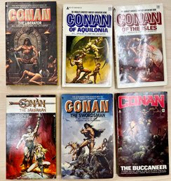 Ace Science Fiction & Bantam Books, Conan Series, L. Sprague De Camp & Lin Cart, Vintage Science Fiction Books