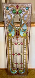 Antique Art Nouveau Stained Glass Window
