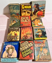 Lot Of 12 Vintage Kids Action Books/ Big Little Books.