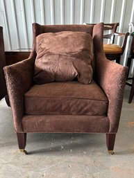 Baker Milling Road Collection Chocolate Suede Chair