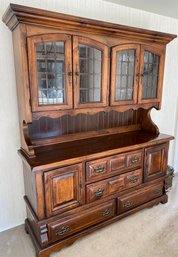 Country Style Wood China Hutch