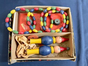 Vintage Wooden Ring Toss Game