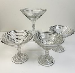 Vintage Manhattan Anchor Hocking Martini Glasses