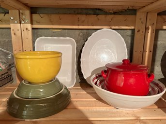 Lot Of Kitchen Bowls And Serving Dishes