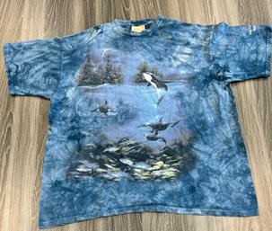 Vintage All Over Print Orca T Shirt XL