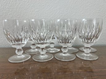 Waterford Merrion Pattern Set Of 8 Goblets.