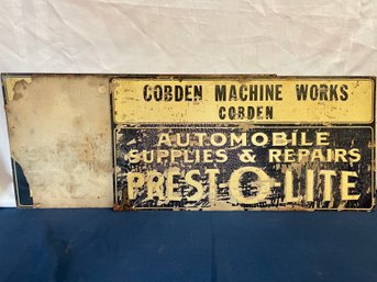 Lot Of 2: Vintage Automotive Signs