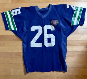 Carlton Gray  #26 Seattle Seahawks Jersey Autographed With Sharpie