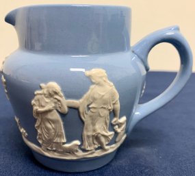 Small Ceramic Pitcher, Jasper Ware, Made In England, Dodson Hanley England